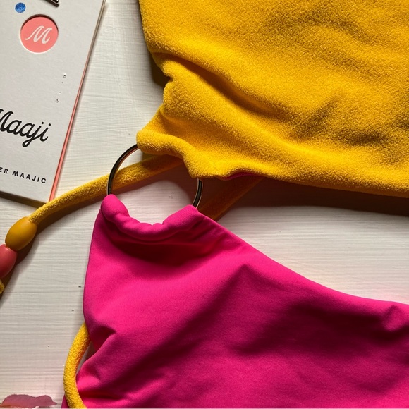 Maaji 🩷💛 Asymmetrical One Piece Swimsuit - Picture 3 of 15